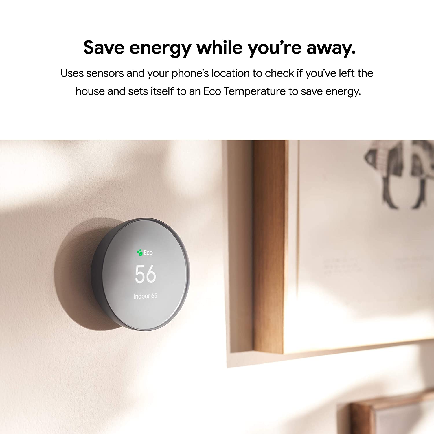 Google Nest Thermostat - Smart Thermostat for Home - Programmable Wifi Thermostat - Sand