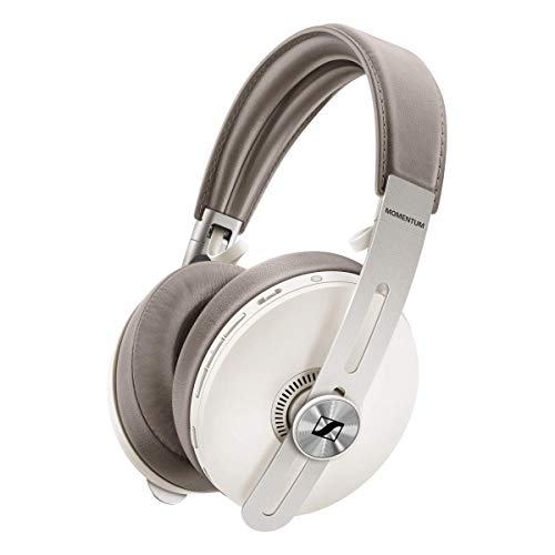 Sennheiser Momentum 3 Wireless - Active Noise Cancelling Headphones with Alexa, Auto On/Off, Smart Pause Functionality and Smart Control App - White