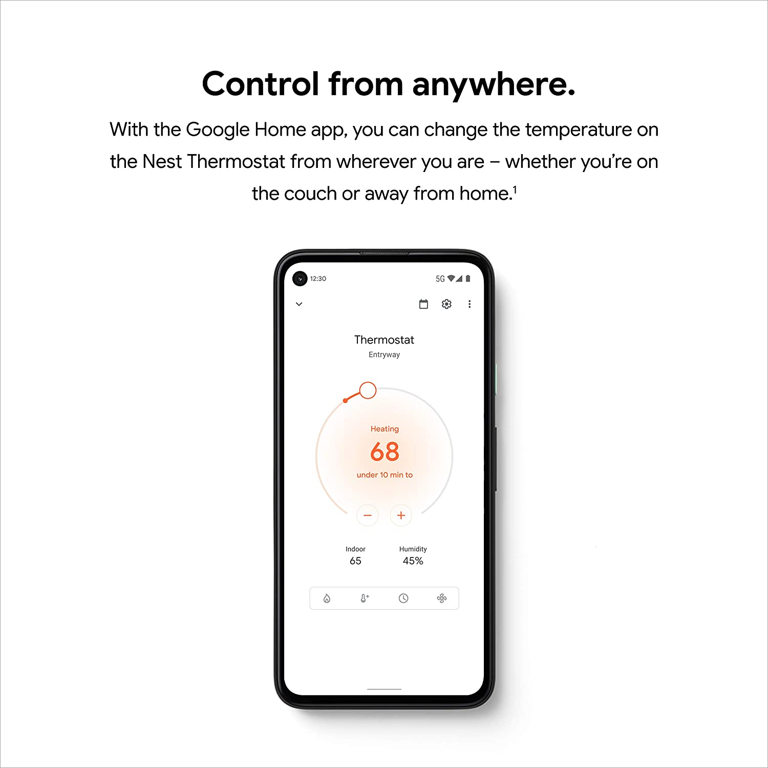 Google Nest Thermostat - Smart Thermostat for Home - Programmable Wifi Thermostat - Sand