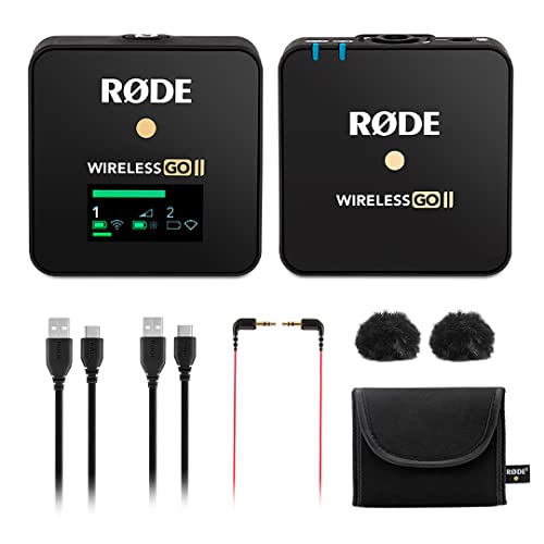 RØDE Microphones GO II Wireless Microphone System, Black (WIGOIIS)