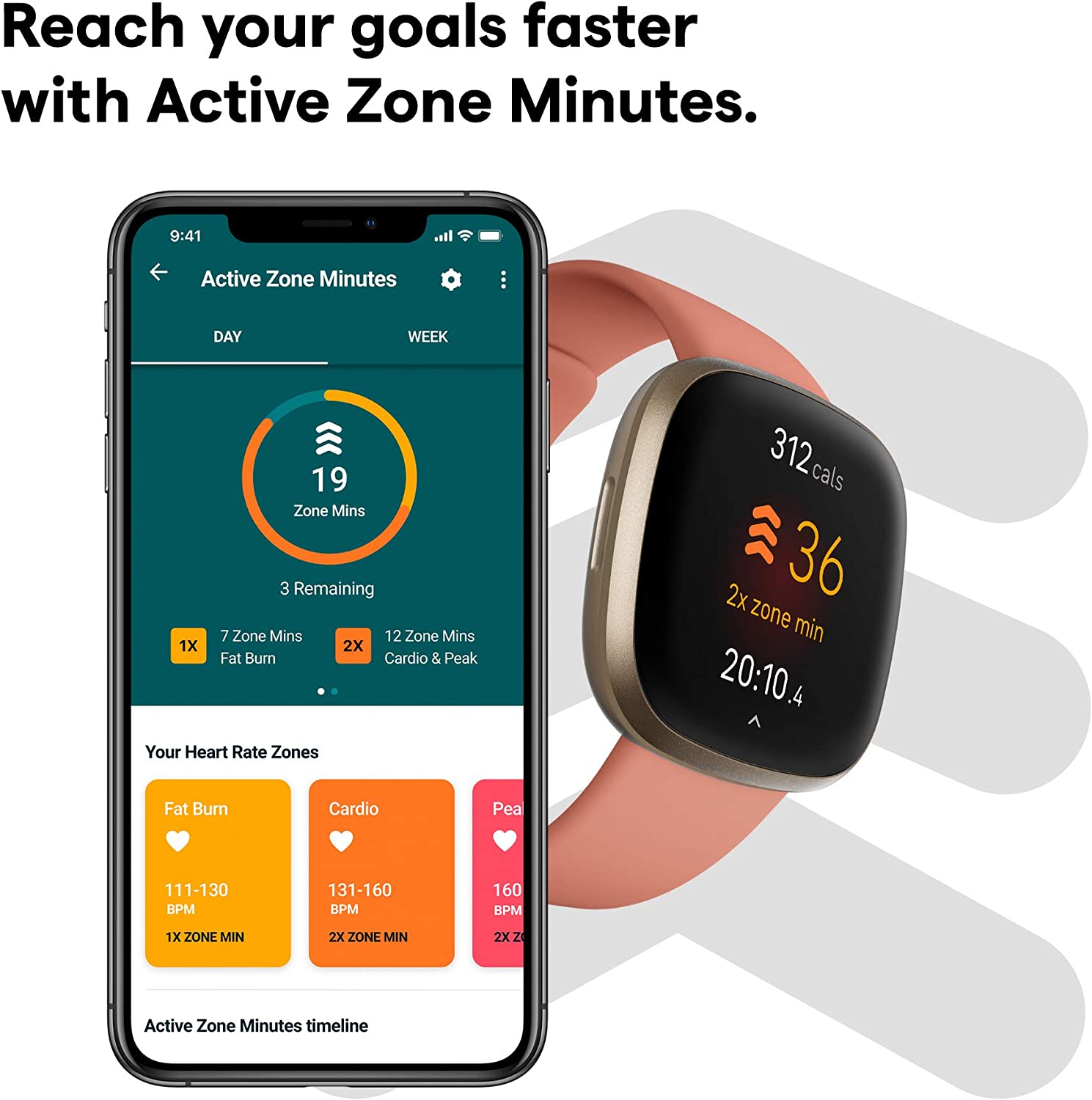 Fitbit Versa 3 Health & Fitness Smartwatch with GPS, 24/7 Heart Rate,