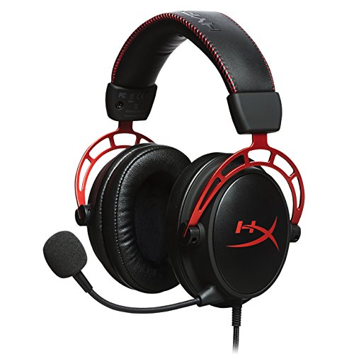 HyperX Cloud Alpha - Gaming Headset, Dual Chamber Drivers, Works on PC, PS4, PS5, Xbox One, Xbox Series X|S, Nintendo Switch and Mobile – Red