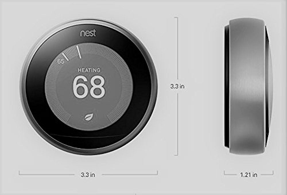 Nest Learning Thermostat 3rd Generation, White, Works with Amazon Alexa
