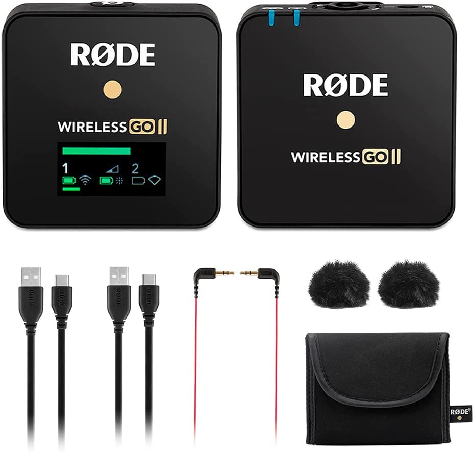 RØDE Microphones GO II Wireless Microphone System, Black (WIGOIIS)